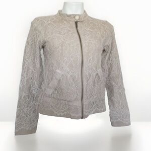 BLUE LIFE by Planet blue Lace blazer Jacket XSMALL Beige Bohemian DRESS NEW